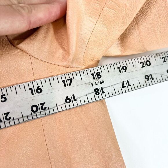 Truth and Pride Shirt Womens XS Blush Peach Leather Back Zip T-Shirt Style - Picture 5 of 9